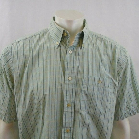 Cotton Reel Green Cotton Striped Short Sleeve - Picture 4 of 6